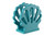 Sea Quest Collection indoor outdoor poly napkin holder - sea shell in aruba blue.