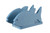 Sea Quest Collection indoor outdoor poly napkin holder - fish in powder blue.