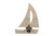 Sea Quest Collection poly bottle opener for indoor outdoor use, sailboat design in birchwood.