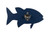 Sea Quest Collection poly bottle opener for indoor outdoor use, fish design in patriot blue.