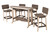 Amish handcrafted, poly surfboard style bar table and chair set, in coastal gray and birchwood