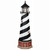 AZEK® PVC Cape Hatteras replica garden lighthouse, Amish crafted, 6 foot with base, interior lighting.