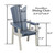 OceanWavz Dining Chair dimensions diagram