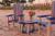 Amish crafted poly outdoor furniture pictured on beach