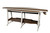 Surf-Aria Amish crafted surfboard style dining table in 8 foot lenght, pictured in white and brazilian walnut.