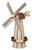 Amish crafted poly windmill, large, birchwood and brown