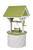 Amish crafted medium poly wishing well in white and lime green