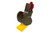 Amish Crafted Wood Bird Feeder in Rooster Design, Easy Fill Access