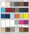 Color chart for poly furniture