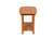Amish crafted poly outdoor furniture end table in mahogany