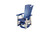 Amish crafted outdoor patio furniture, poly glider chair in light gray and patriot blue