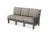 Right side sofa piece for poly outdoor sectional sofa, made in the USA by Finch™, pictured in dark gray and cultivate stone.