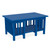 Amish made poly outdoor coffee table by Finch, in royal blue.