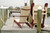 Finch folding adirondack chairs on a dock