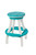 Amish crafted premium poly bar stool from Anchor Avenue collection in white and aruba blue
