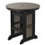 Amish crafted poly bar table finished in black and coastal gray.