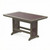 Amish crafted poly Mission Dining Table from the Farmhouse Collection, pictured in coastal gray and cherrywood.