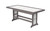 Poly outdoor dining table in dark gray and white.