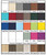 Premium poly color chart for outdoor chairs