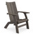 Amish crafted all-weather poly adirondack chair in coastal gray