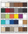 Color chart for Finch woodgrain finish