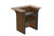 All-Weather poly outdoor bar from our Empress Collection, pictured in Mahogany and Black