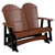 All-weather poly double glider Amish crafted in the USA.