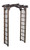 Amish crafted Madison cedar arbor finished in walnut stain