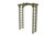 Amish crafted Madison cedar arbor pictured with linden leaf stain