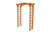 Amish crafted Madison cedar arbor pictured with cedar stain