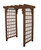 Lexington Amish handcrafted cedar arbor pictured in mushroom stain