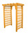 Lexington Amish handcrafted cedar arbor pictured in natural stain
