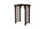 Amish crafted Cambridge cedar arbor pictured in walnut stain