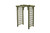 Amish crafted Cambridge cedar arbor pictured in linden leaf stain