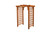 Amish crafted Cambridge cedar arbor pictured in cedar stain