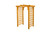Amish crafted Cambridge cedar arbor pictured in natural stain
