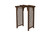 Jamesport Amish crafted cedar wood arbor pictured with walnut stain