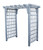 Amish made 5 Foot Lexington cedar arbor finished in gray stain