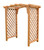 Jamesport Amish crafted cedar arbor pictured in natural stain