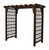 Amish made 6 Foot Lexington cedar arbor finished in walnut stain