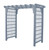 Amish made 6 Foot Lexington cedar arbor finished in gray stain