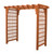 Amish made 6 Foot Lexington cedar arbor finished in cedar stain
