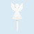 Amish made in the USA seasonal lawn decor stake, snow angel