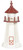 Amish crafted wood garden lighthouse marblehead style 3 foot