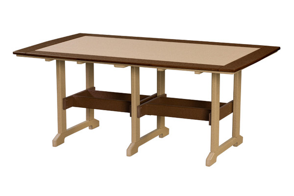 Amish crafted poly counter height outdoor dining table by Finch