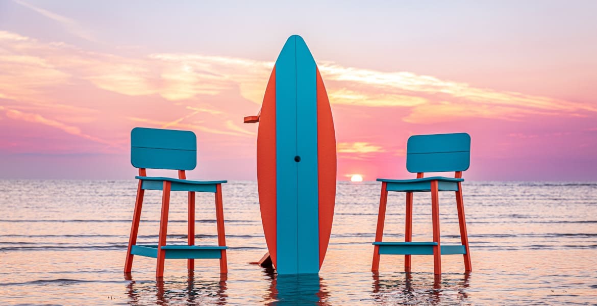 Poly bar height outdoor furniture