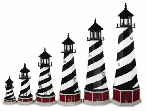 Amish Garden Lighthouse Sizes Diagram