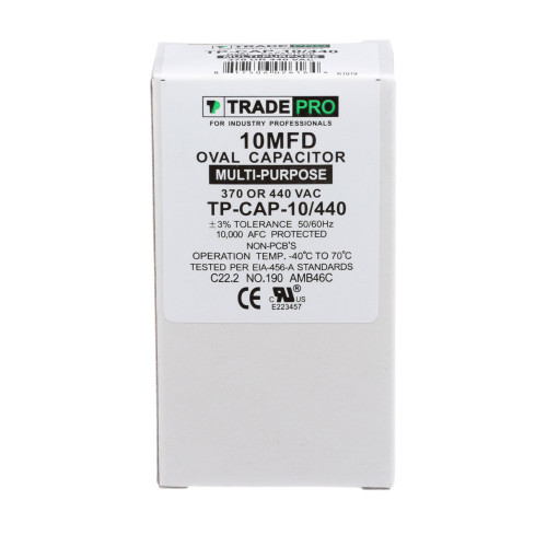 TRADEPRO® - TP-CAP-10/440 10 MFD 440V Oval Capacitor