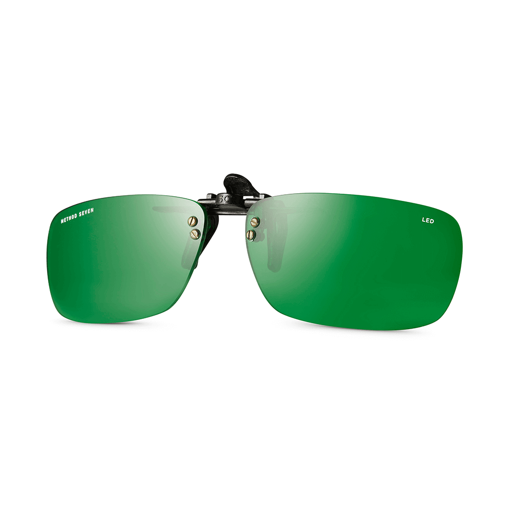 High Quality Green Clip On Mirrored Polarised mirrored Sunglasses Clip-On  ACP023 | eBay