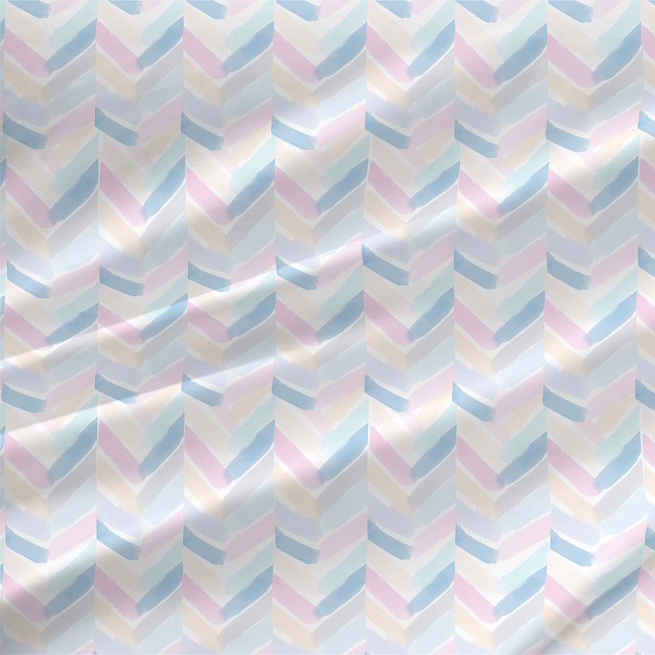 colorful chevron fabric